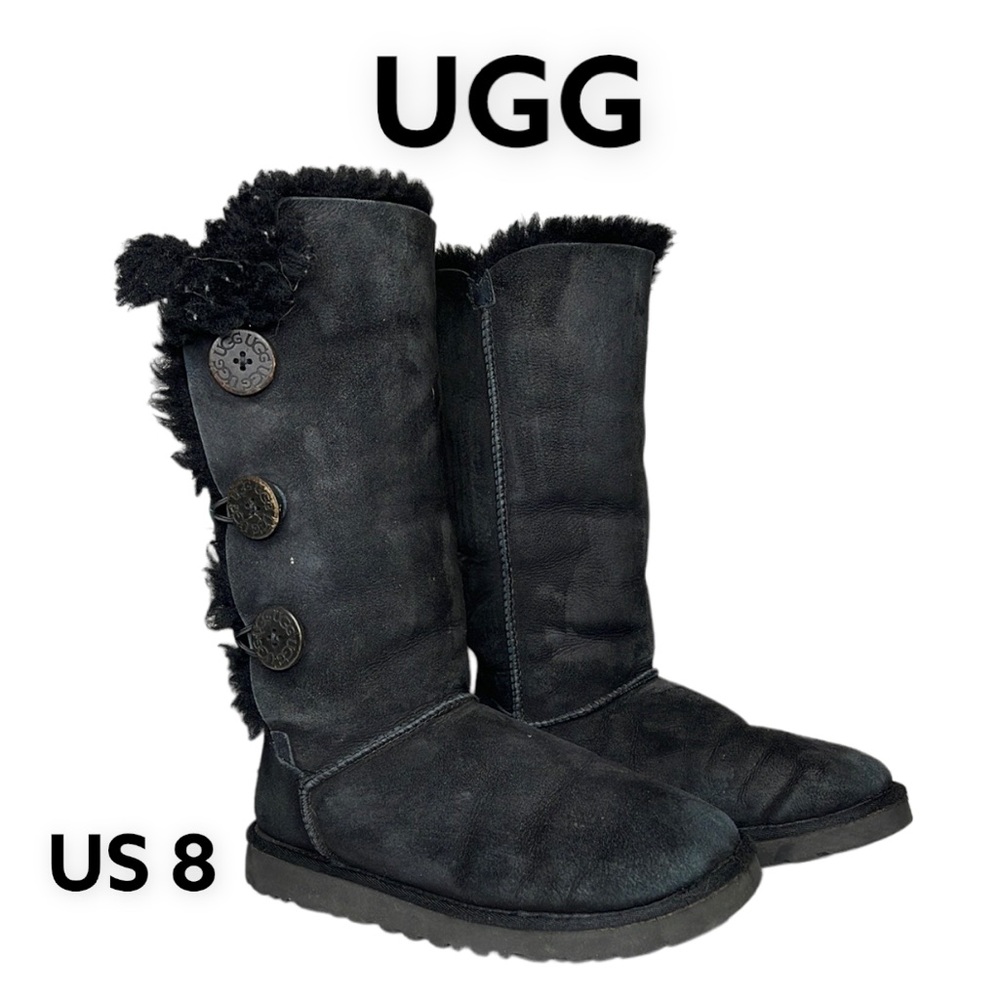 Ugg Bailey Button Triplet Ii Boot Tall Sheepskin … - image 1